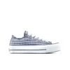 Converse Chuck Taylor All Star Lift Platform Gingham In Obsidian/white/vintage White For Women
